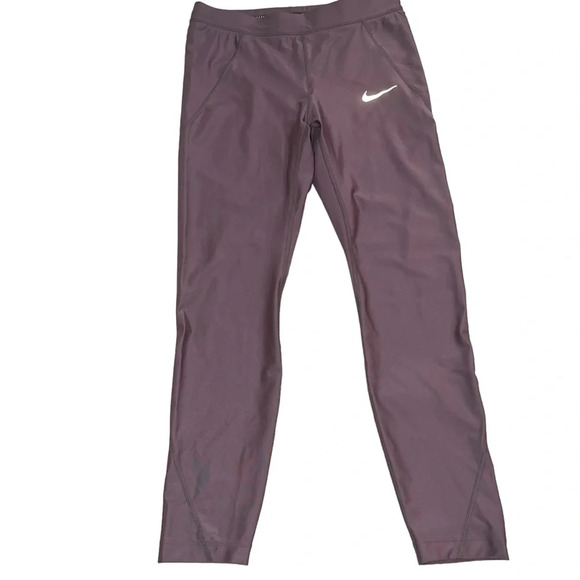 Nike Dry Fit Leggings Mauve Size Medium - Picture 1 of 15